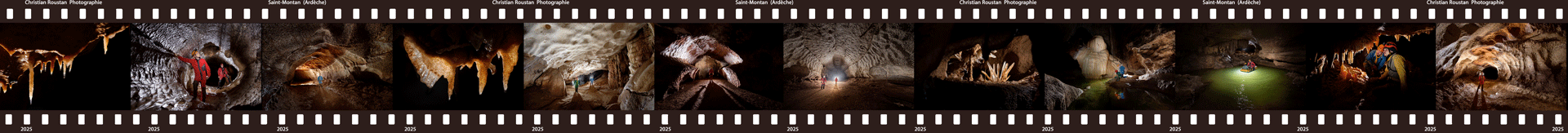 Diaporama d'image (Christian Roustan photographe spéléologue)