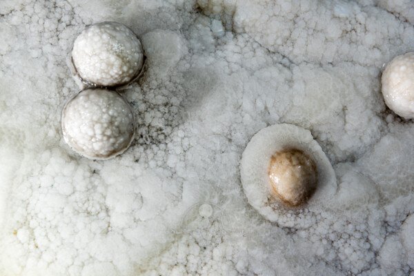 Perles avec ou sans collerette (Réseau des perles, Sud France, Pisolithes)
