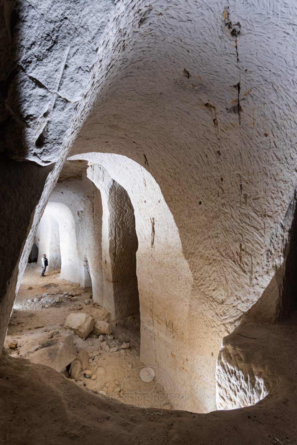 Vue du balcon (Carrière de sable blanc, Piolenc, Vaucluse)
