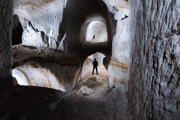 Étage effondré (Carrière de sable blanc, Piolenc, Vaucluse)