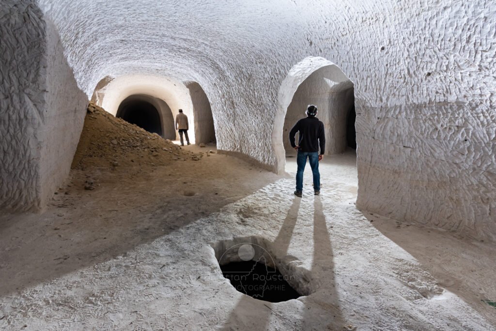 Étage supérieur (Carrière de sable blanc, Piolenc, Vaucluse)